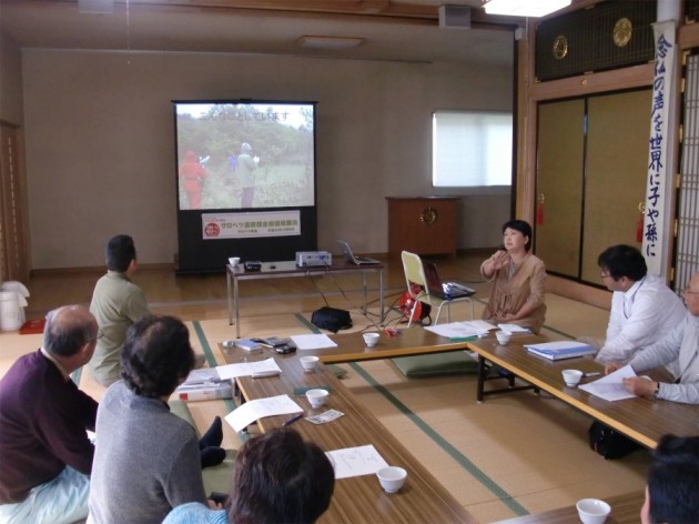 地域ボランティアの活動状況について報告(稲垣順子会員)