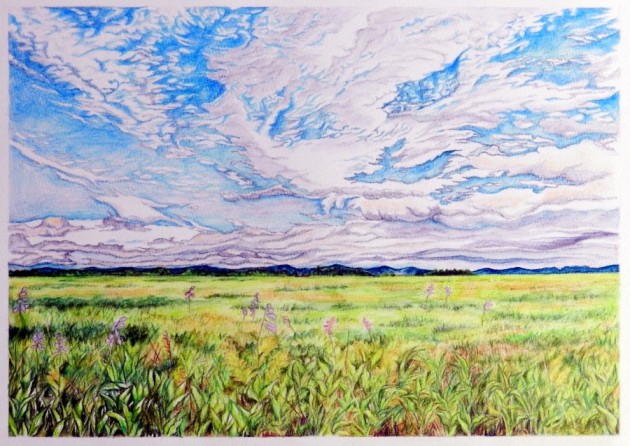 風景スケッチ